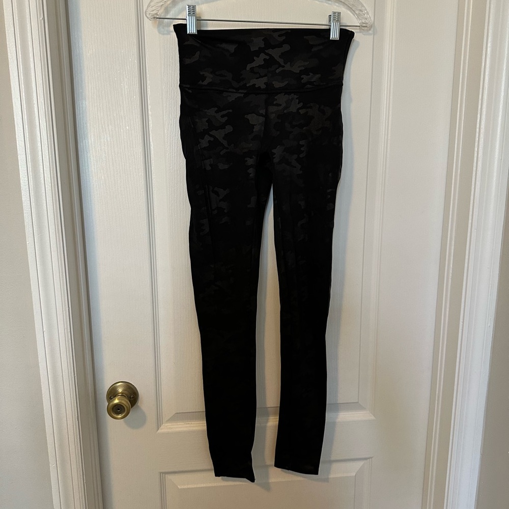 Spanx Faux Leather Camo Legging